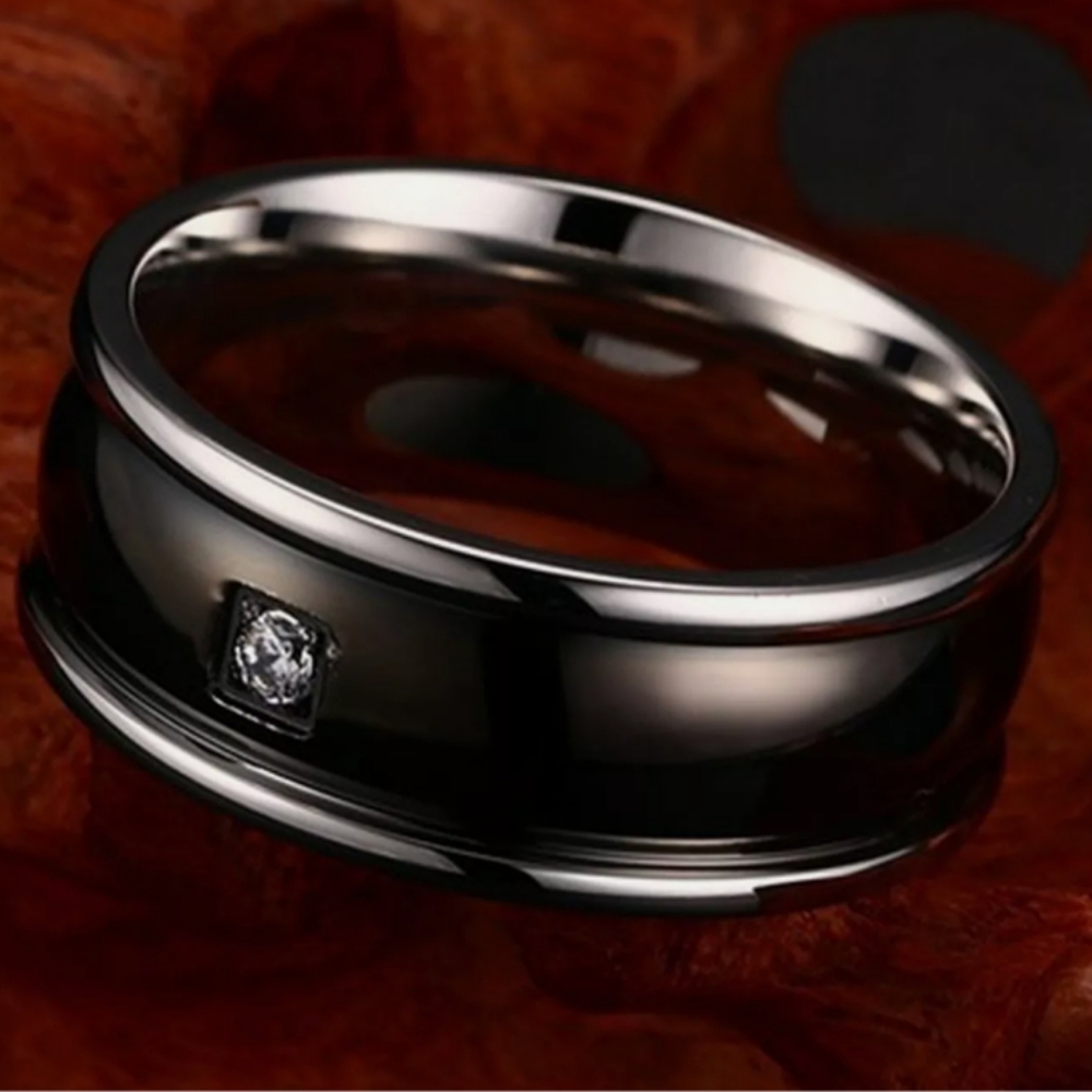 Unisex Stainless Steel Titanium Ring